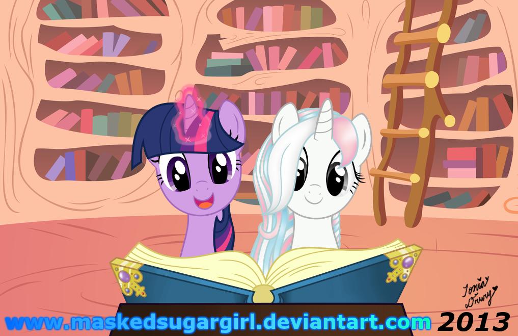 MLP FIM - Twilight and Sapphire reading redone