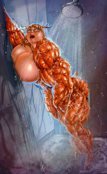Ivy in shower
