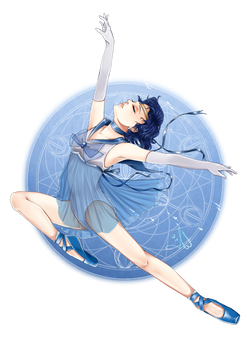 Commission - Sailor Mercury Ballet