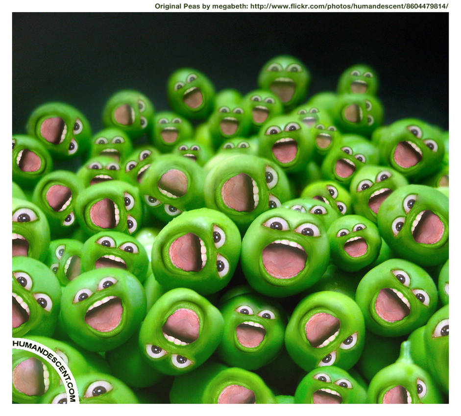 Give peas a chance ! by HumanDescent