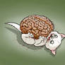 Zombie Kitten Loves Brains