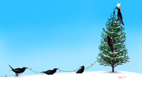 Christmas Crows