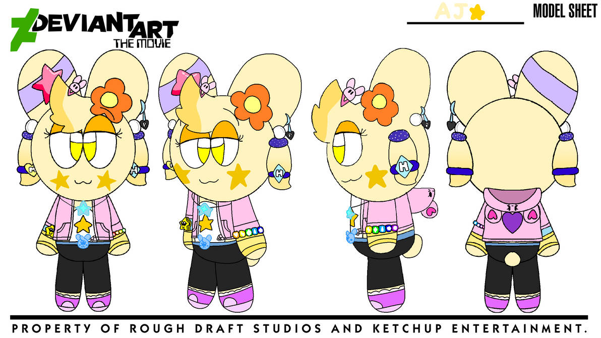 DA Movie - AJ Model Sheet by WhimsiworldStudios on DeviantArt