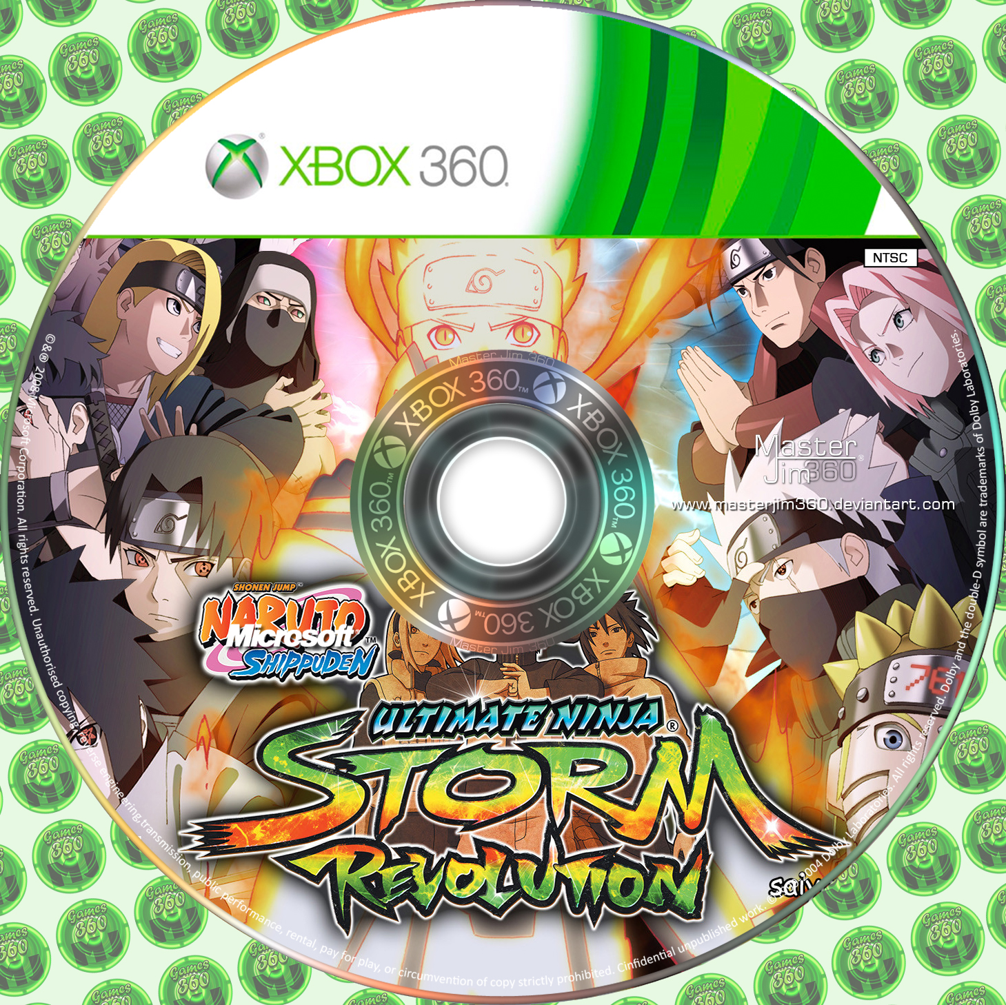 Naruto Ultimate Revolution - Disc Cover Xbox 360