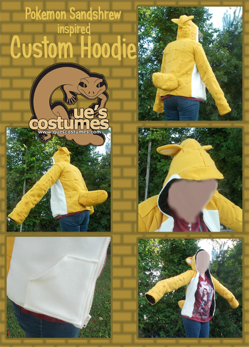 Sandshrew-Inspired Custom Hoodie