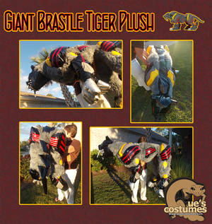 Giant Brastle Tiger Plush by Que-Sera-Sera