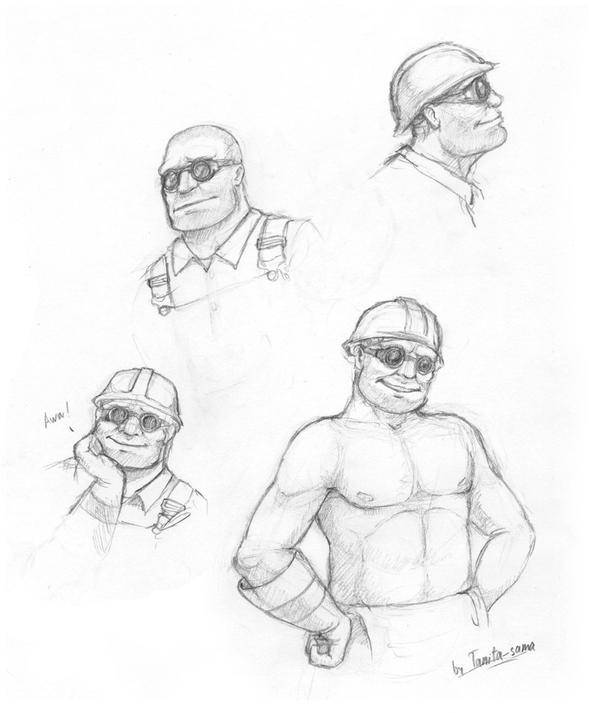 TF2 - Engineer Sketches