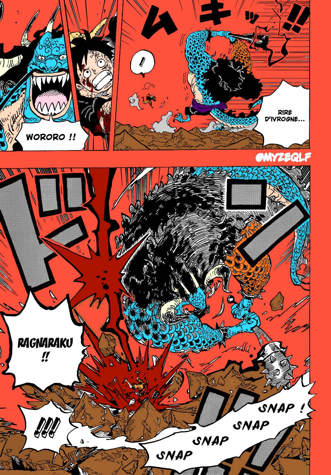 One Piece 1037 - Luffy vs Kaido by Melonciutus on DeviantArt