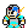 8 bit Mega Man X fourth/force armour sprite