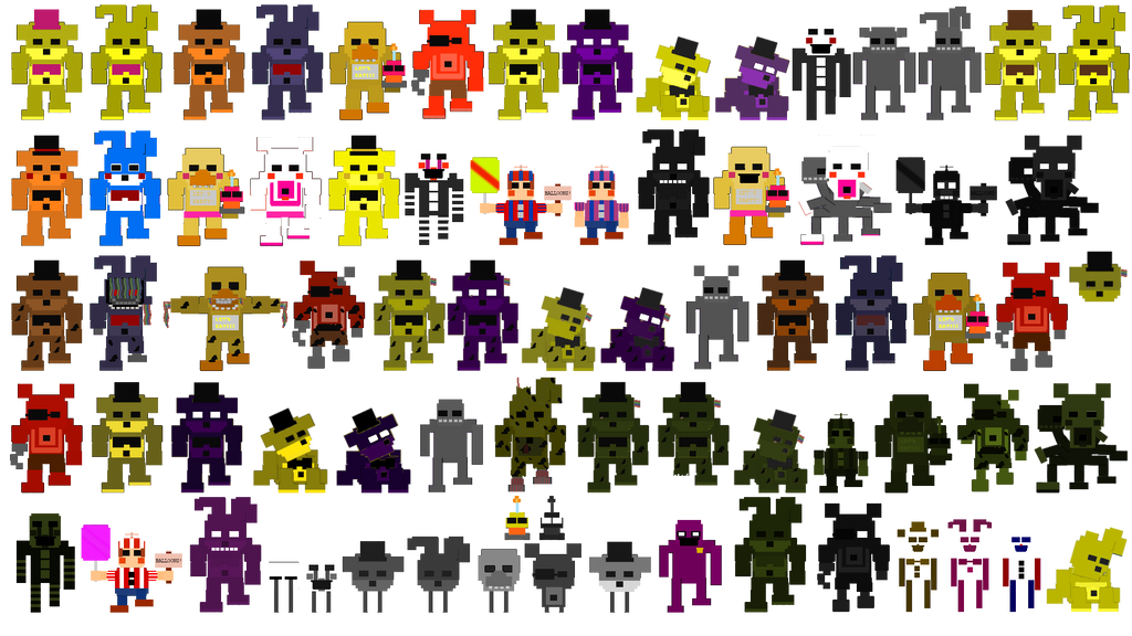 FNAF 3 mini game Puppet He is alone :(
