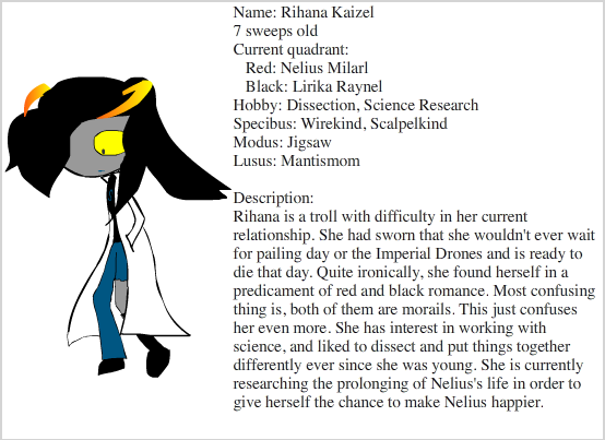 Rihana Kaizel, Fantroll (redone)