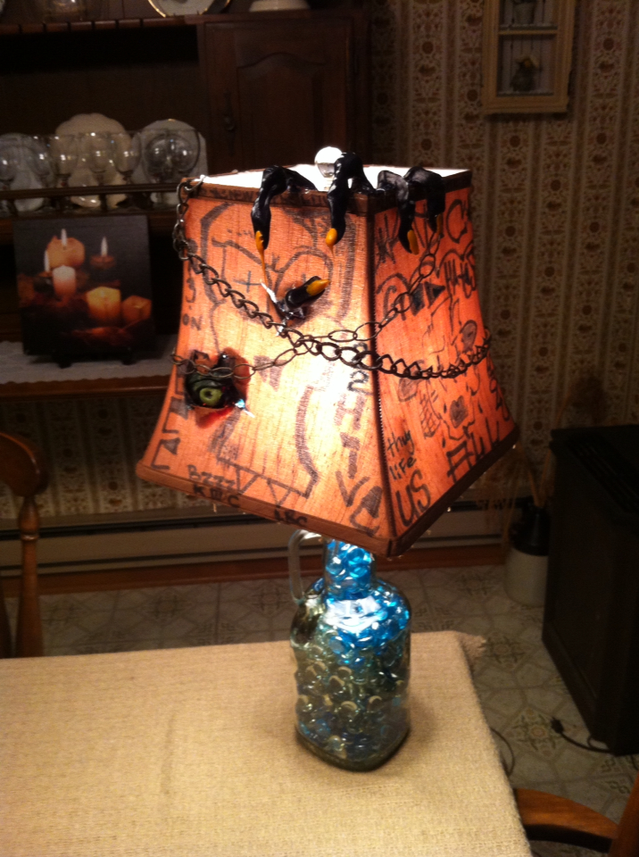 Widow lamp finished