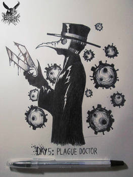 Ink/Goretober Day 5 - Plague Doctor