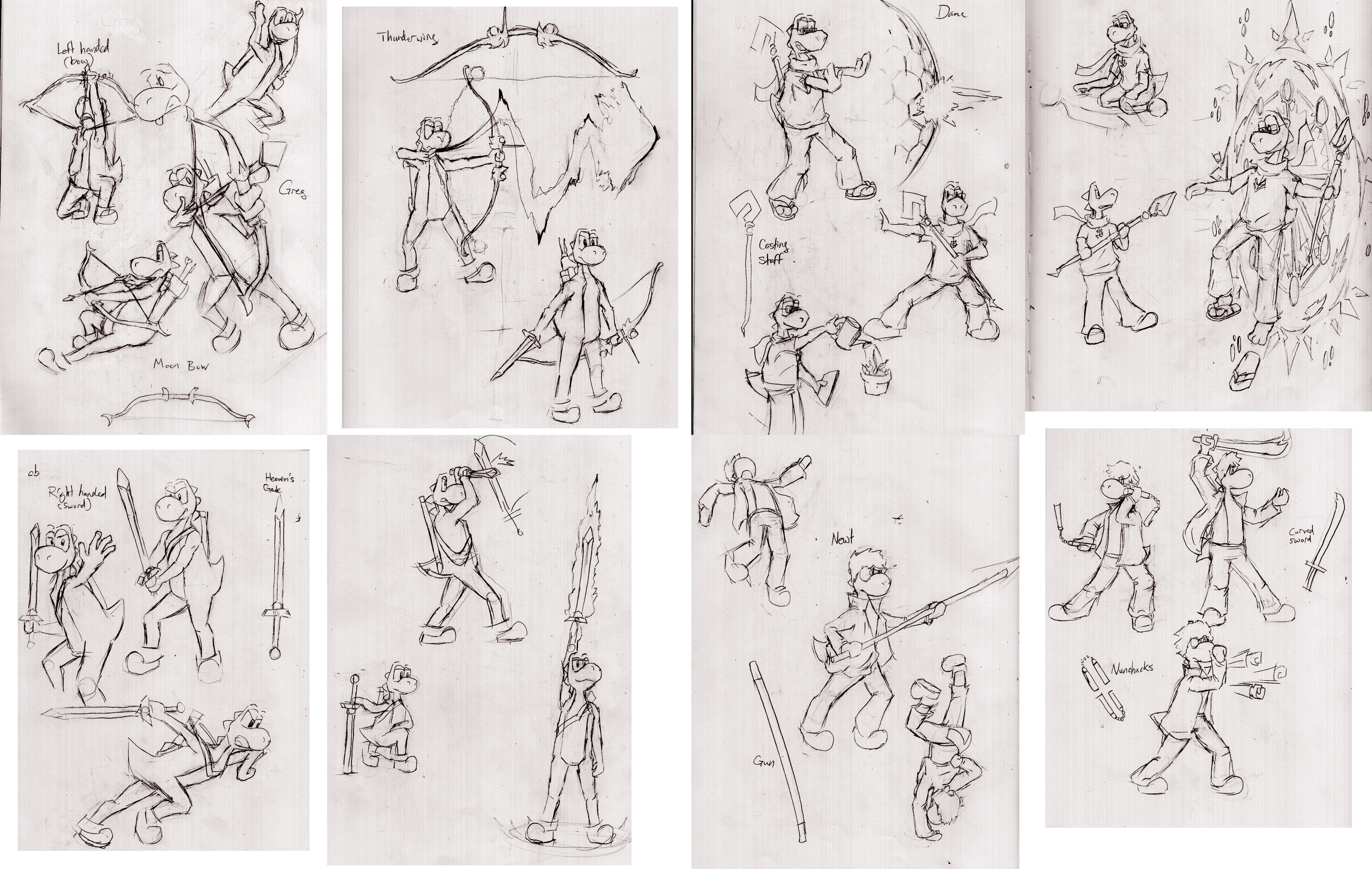 character poses