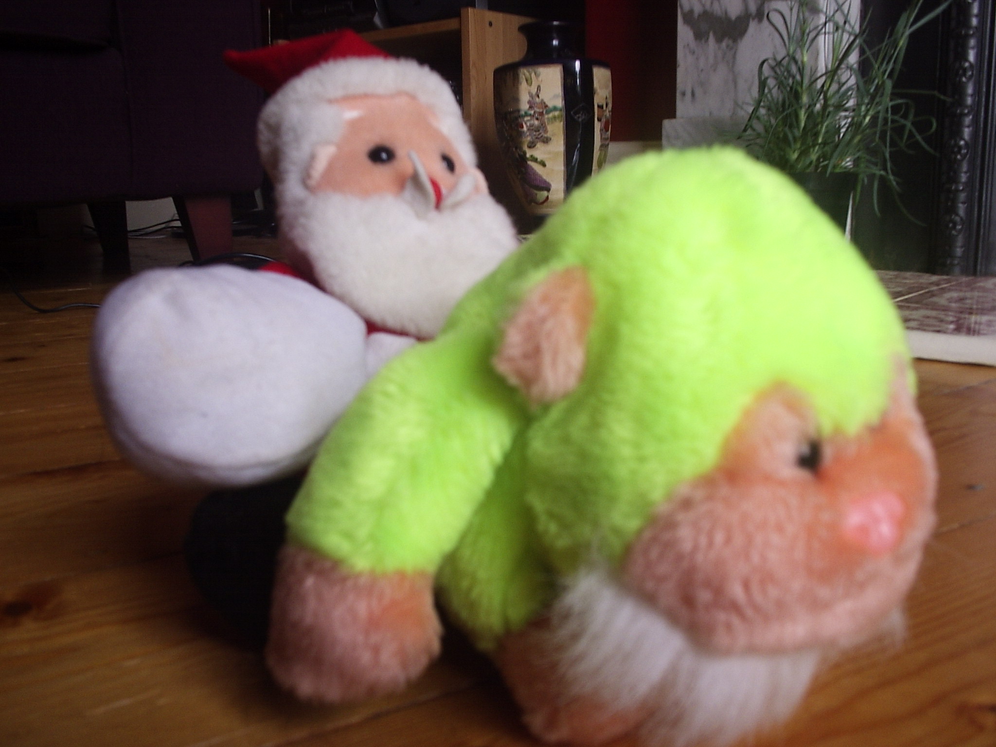 The santa and The monkey?