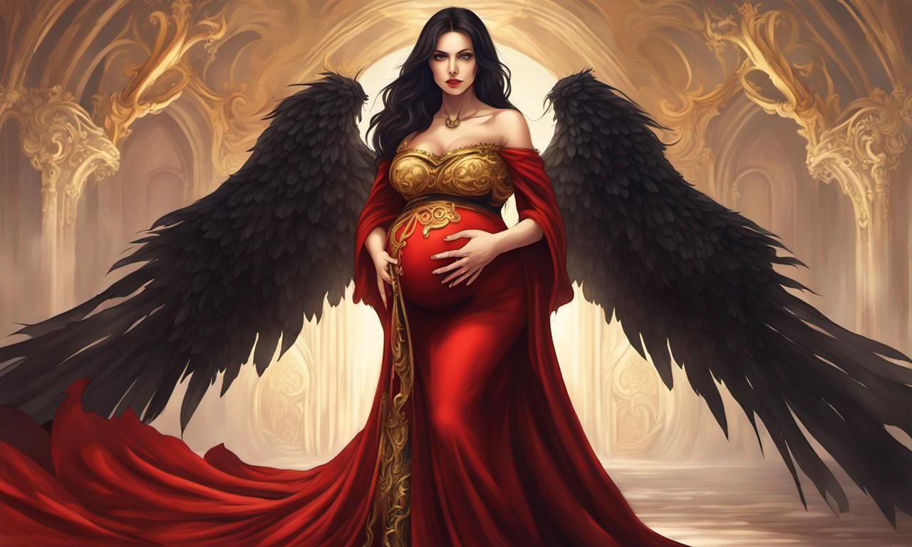 Beautiful pregnant woman.