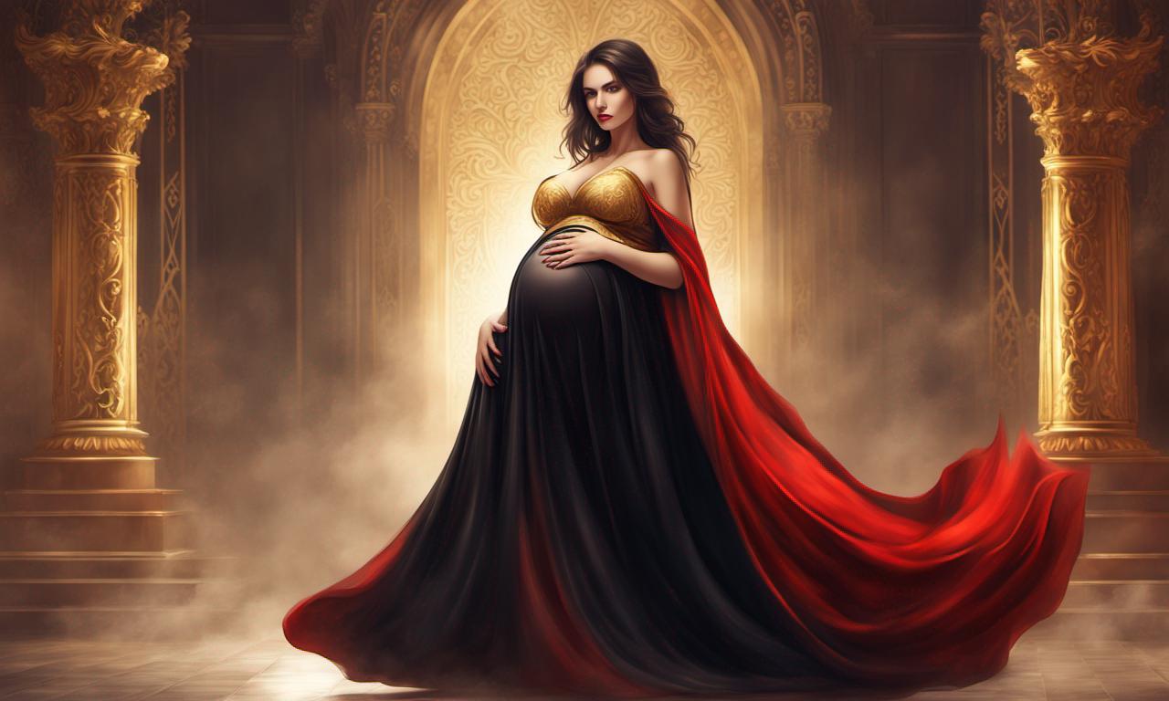 Beautiful pregnant woman.