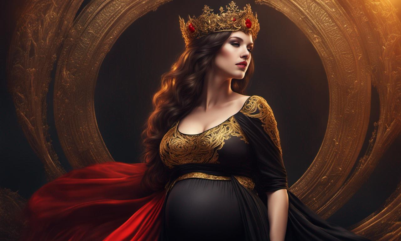 Beautiful pregnant woman.