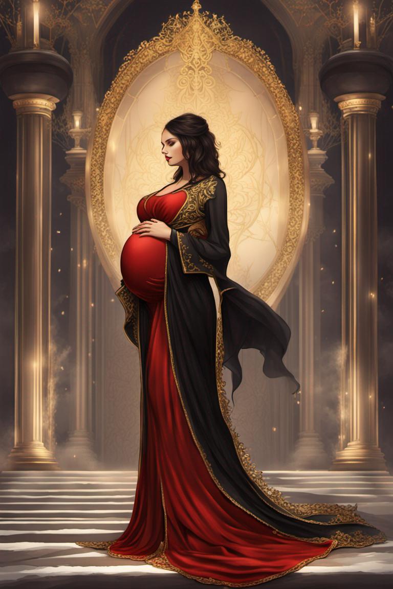 Beautiful pregnant woman.