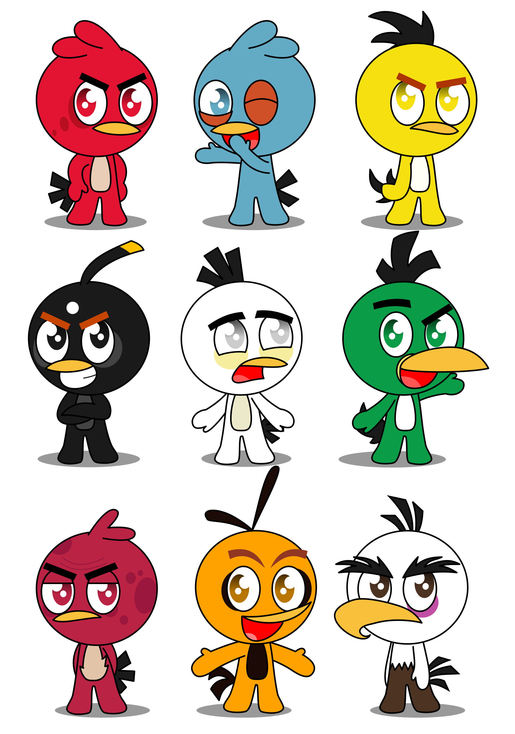 My Angry Birds Epic Team by Slenderman54890 on DeviantArt