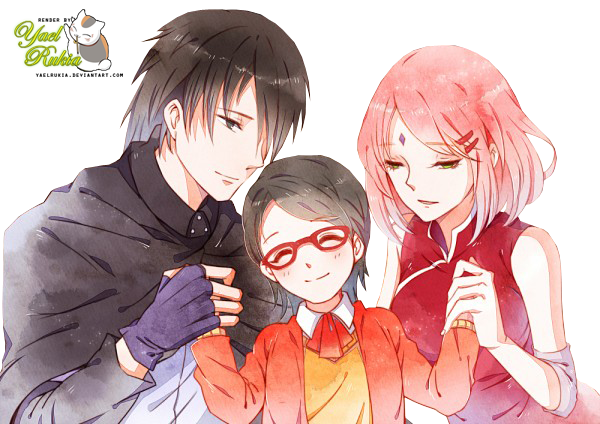 Render:Sasuke,Sakura y Sarada