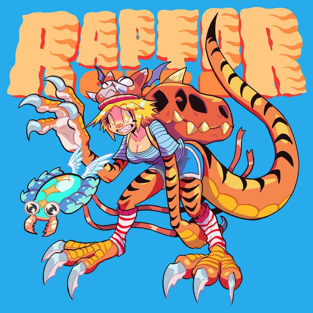 Painted Raptor Gril Raptor Girl by devlinputra on DeviantArt