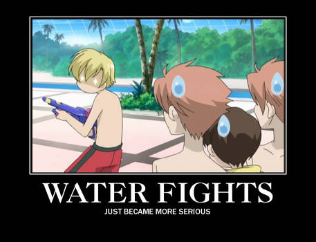 Water Fight Demotivational