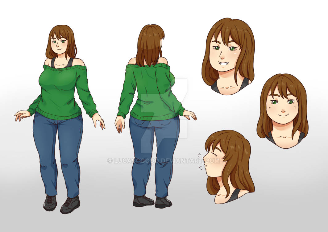 Character Reference Sheet Commission by lucascocoo on DeviantArt