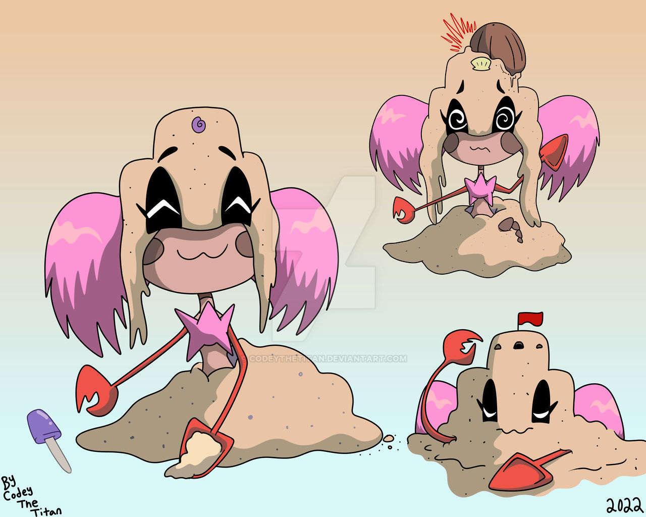 Lana the Sand Dwelling Critter (OC) Concept Art