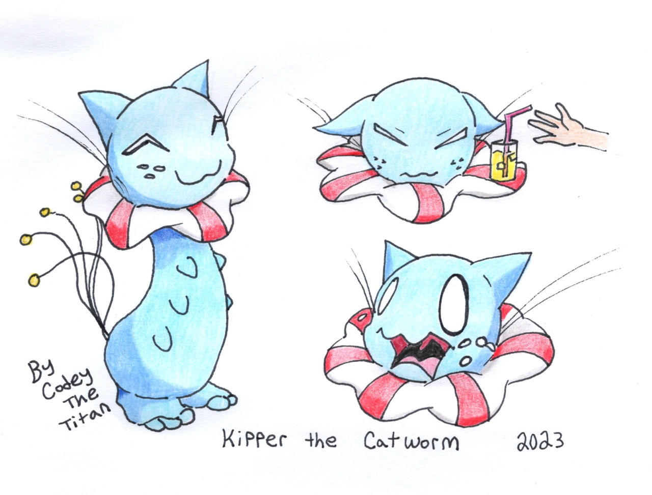 Kipper the Catworm OC (Concept Art)