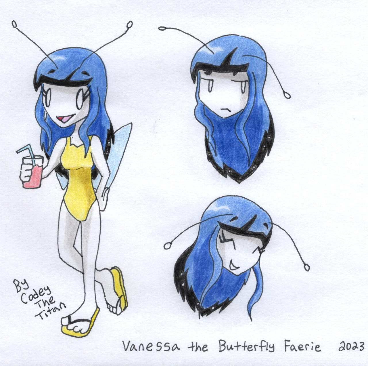 Vanessa the Butterfly Faerie OC (Concept Art)