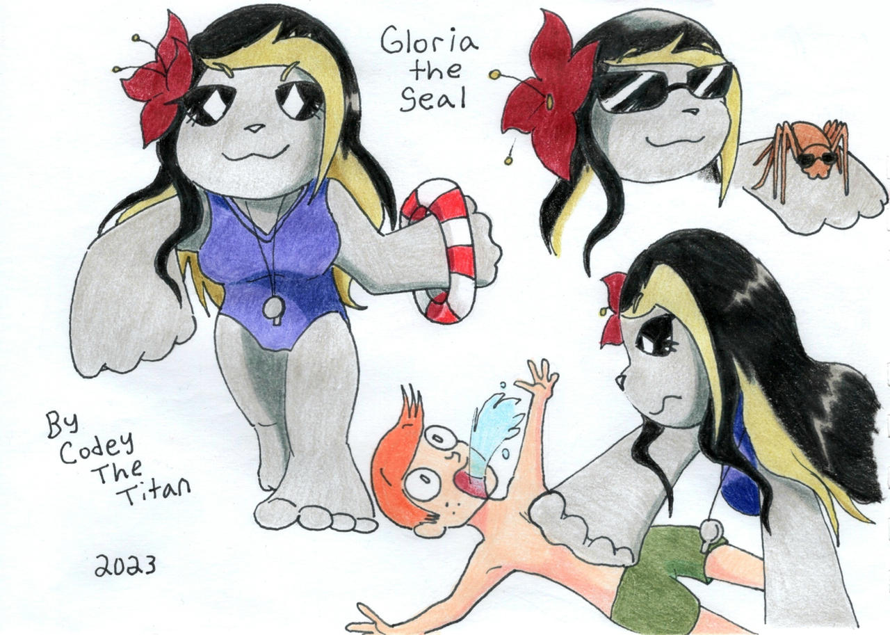 Gloria the Seal OC (Illustrations)