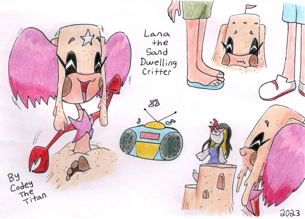 Lana the Sand Dwelling Critter OC (Illustrations)