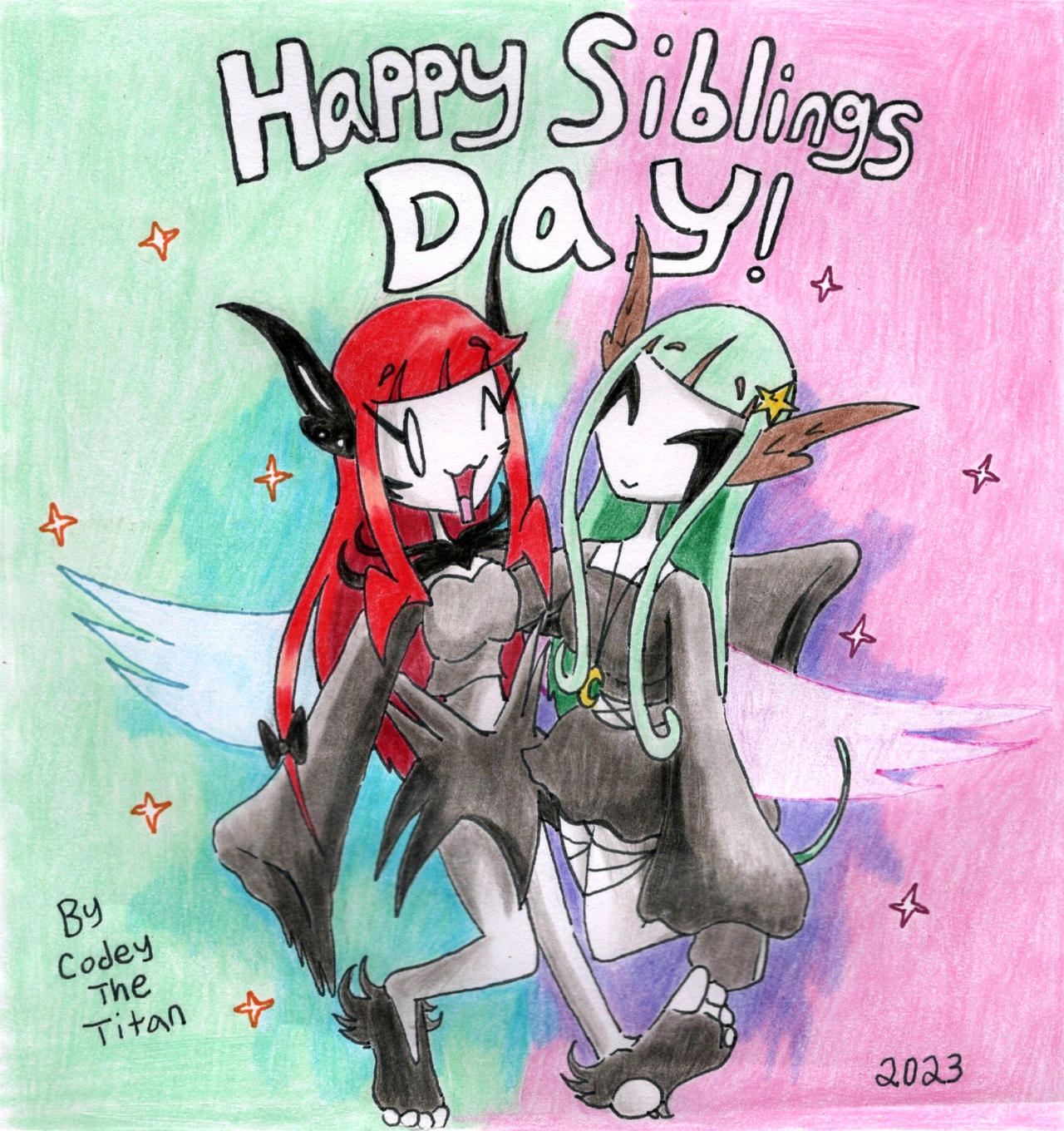 Happy Siblings Day 2023 with Scarlet and Selene
