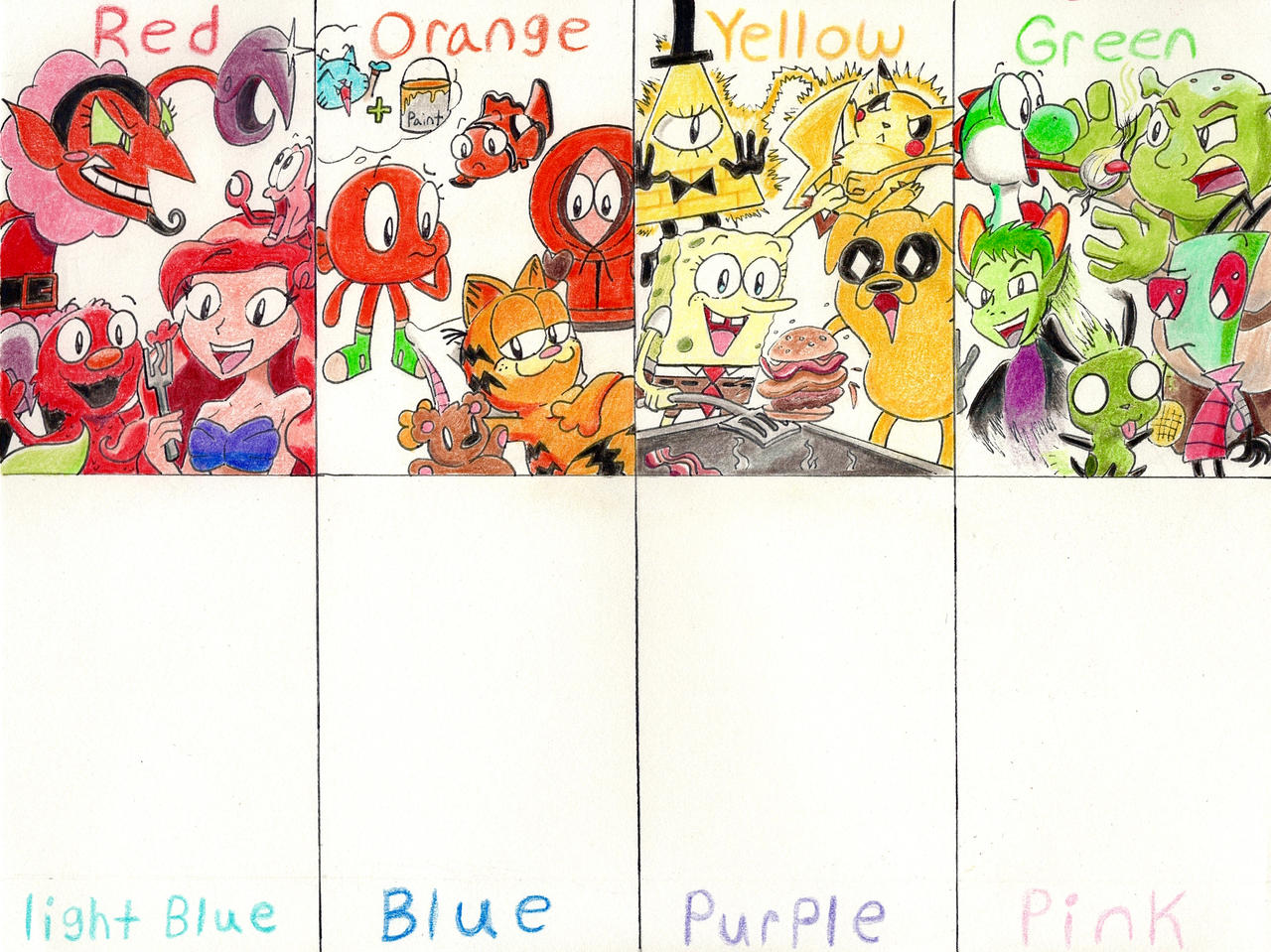 Color Themed Character Fanart Challenge 2023 pt 4