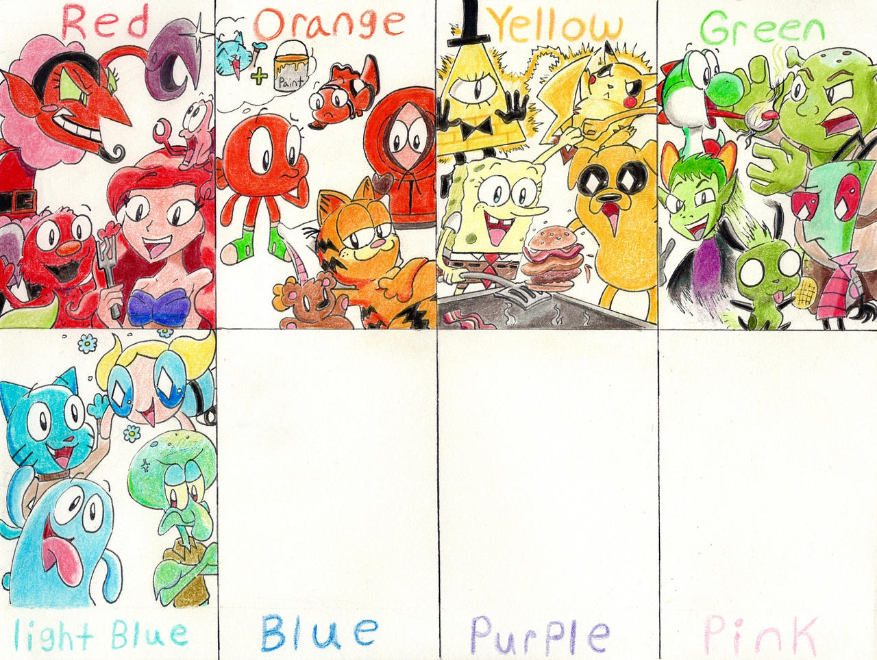 Color Theme Character Fanart Challenge 2023 pt 5