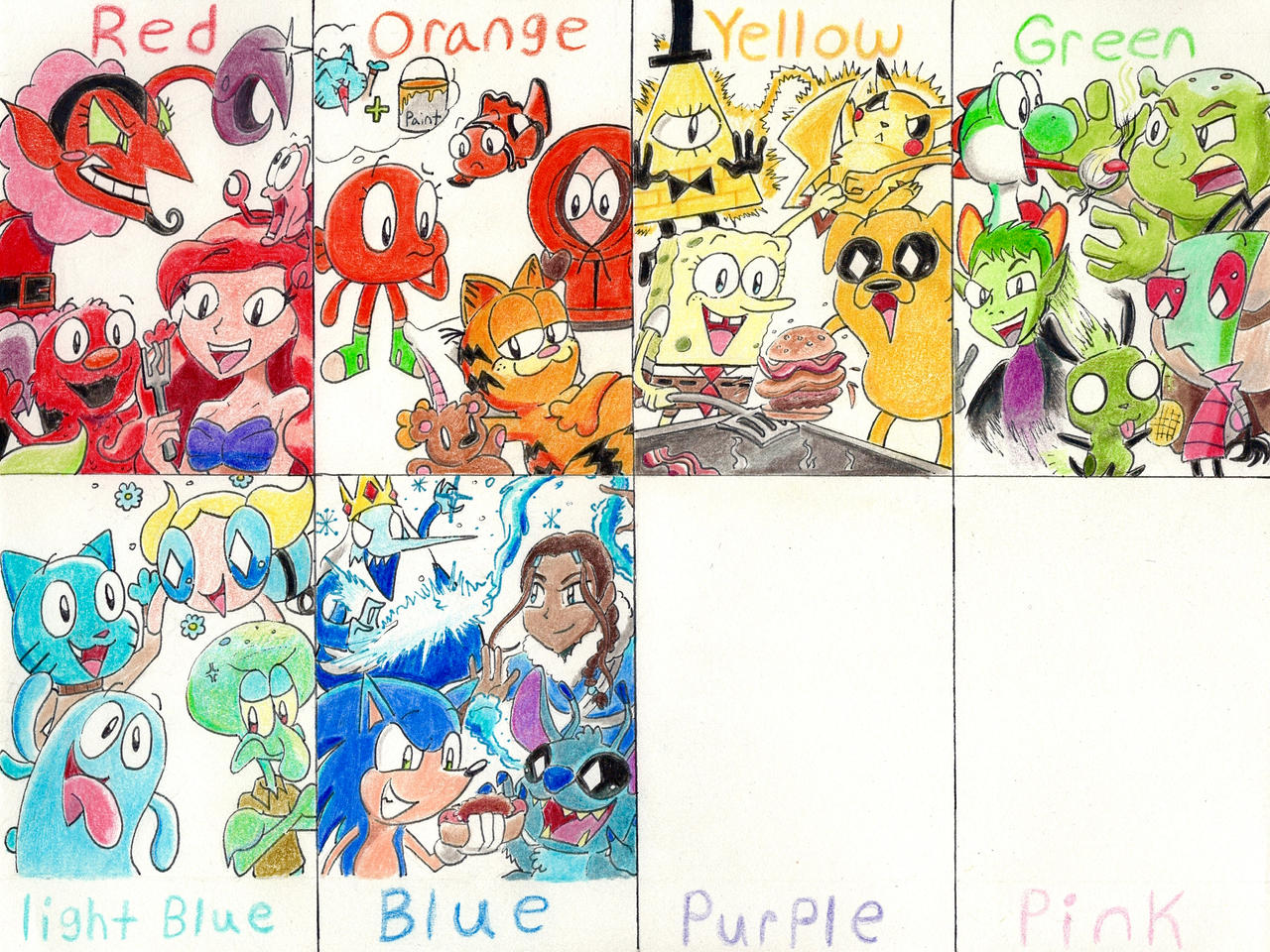 Color Themed Character Fanart Challenge 2023 pt 6