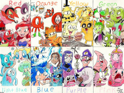 Color Themed Character Fanart Challenge 2023 pt 8