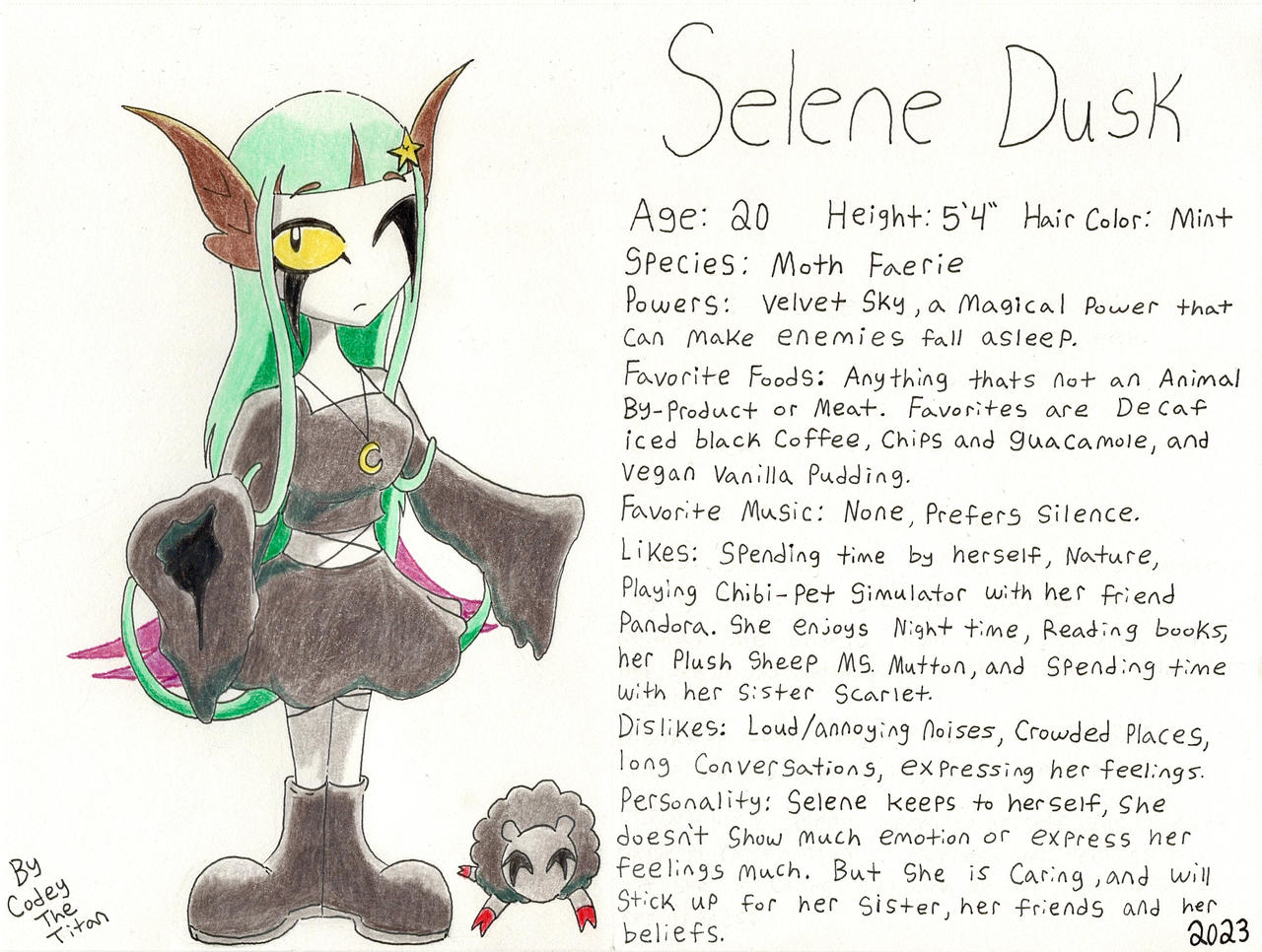 Selene Dusk OC (Bio)
