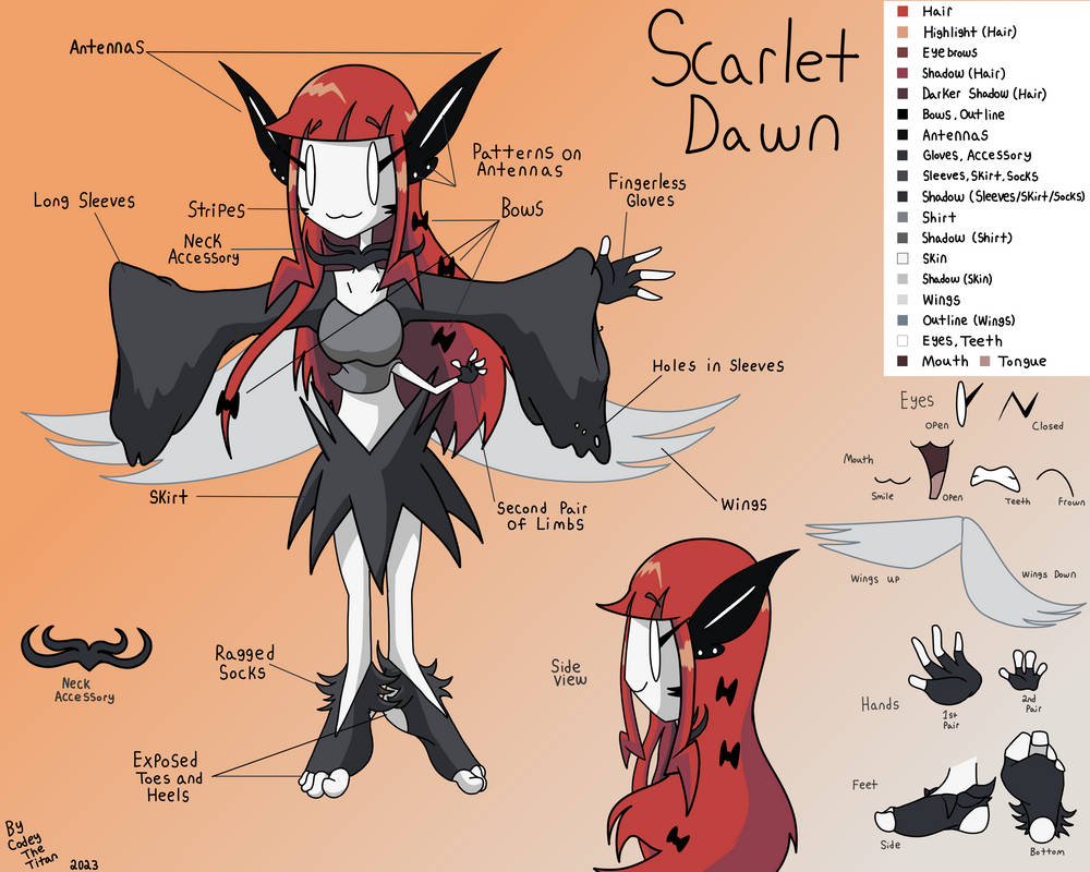 Scarlet Dawn (OC) Reference Sheet