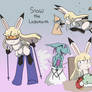Snow the Lagomorph OC (Illustrations)