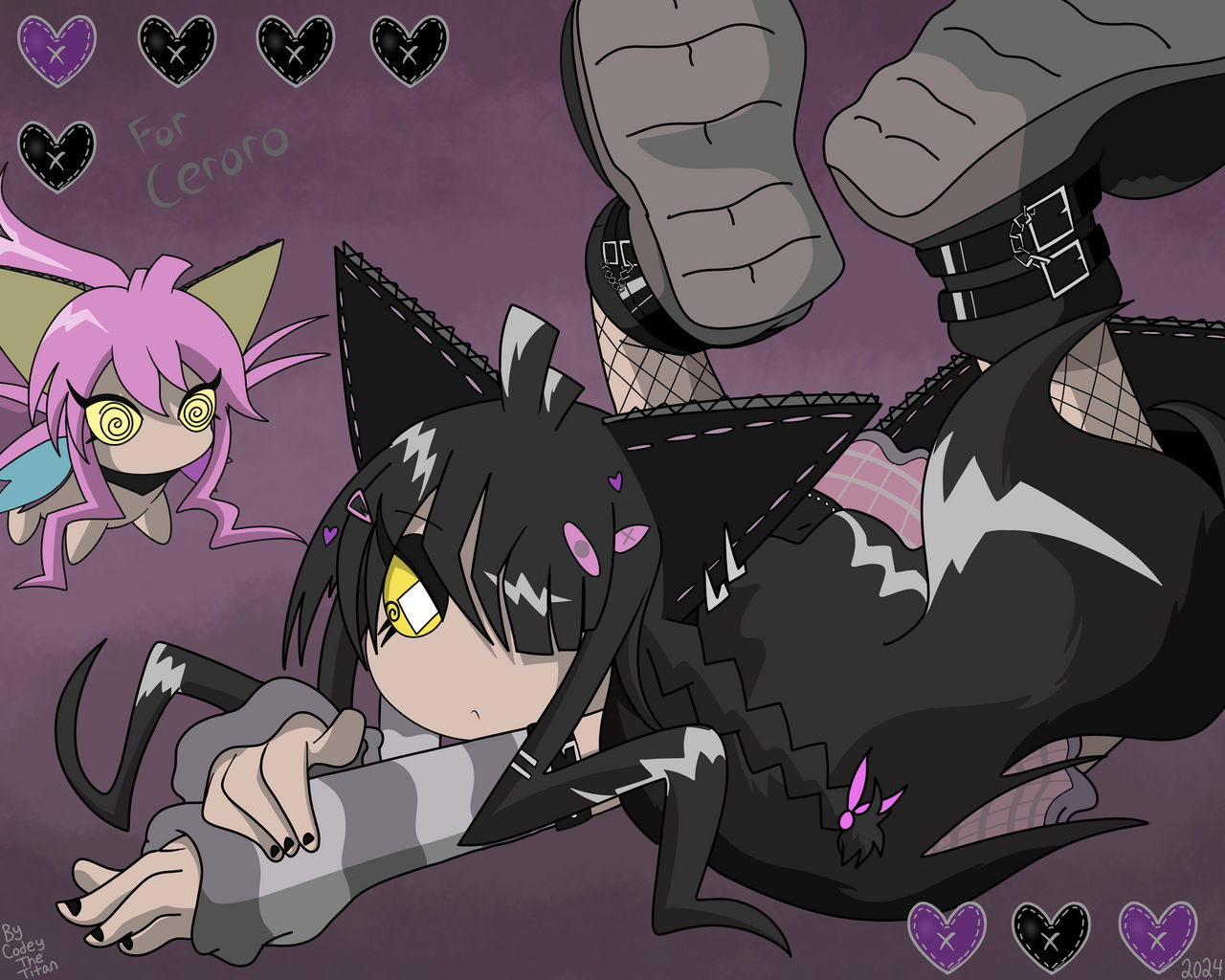 Goth Cardie and Creacher