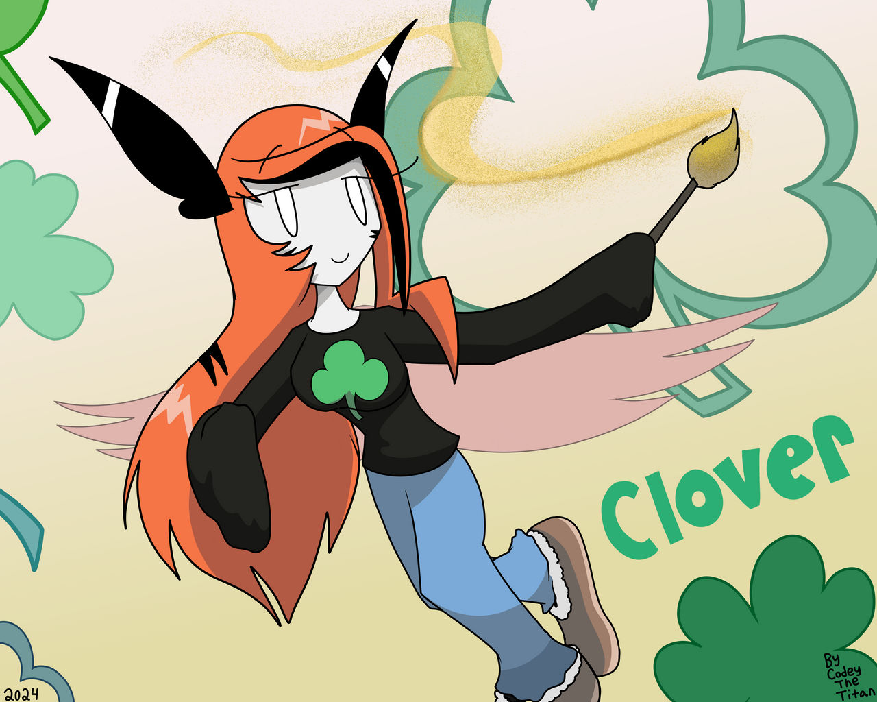 Clover the Moth Faerie (St Pattys Day 2024)