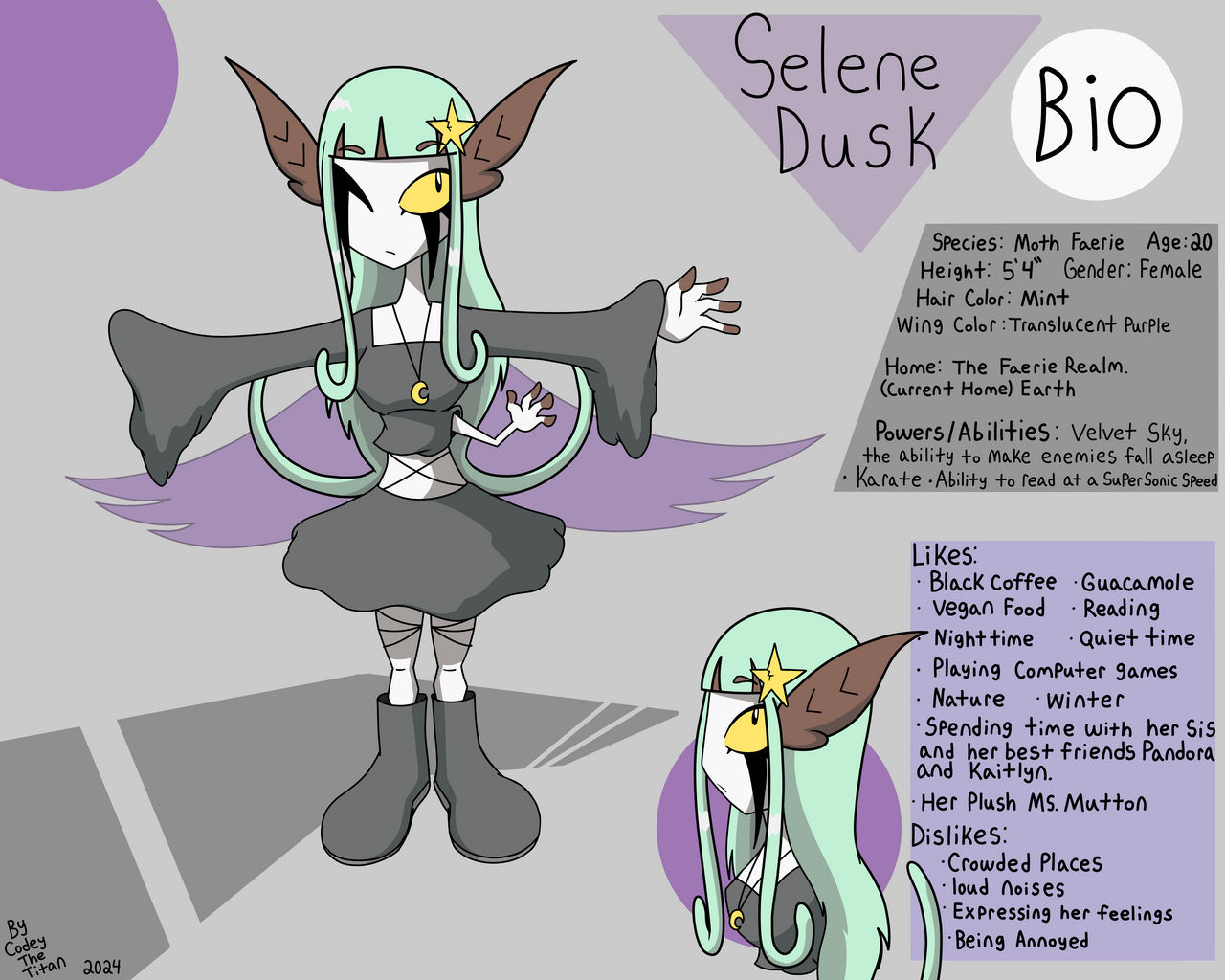 Selene Dusk (OC) Bio Digital Ver