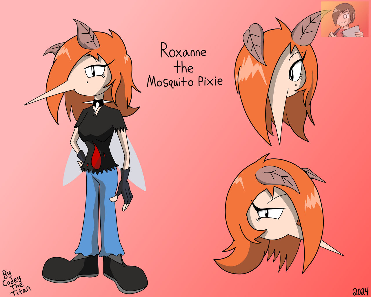 Roxanne the Mosquito Pixie OC (Concept Art)