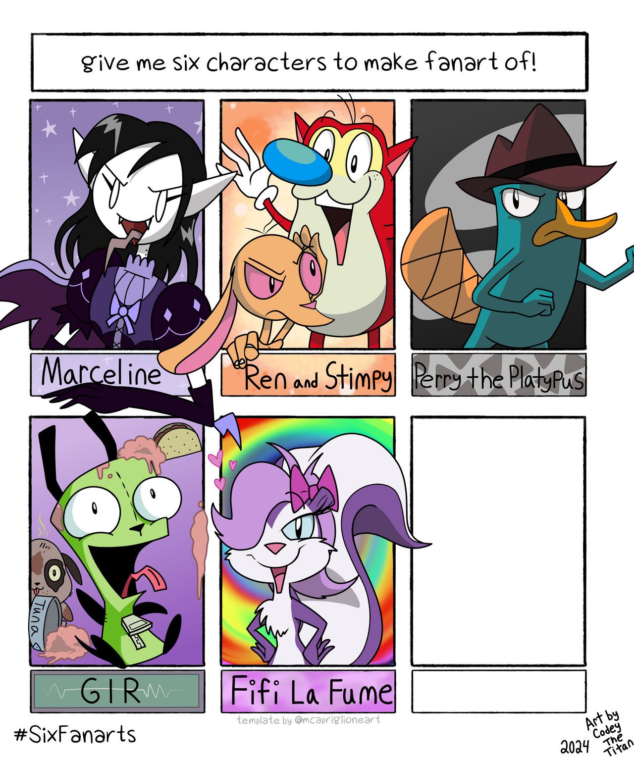 Six Fanarts Challenge Part 4 and 5