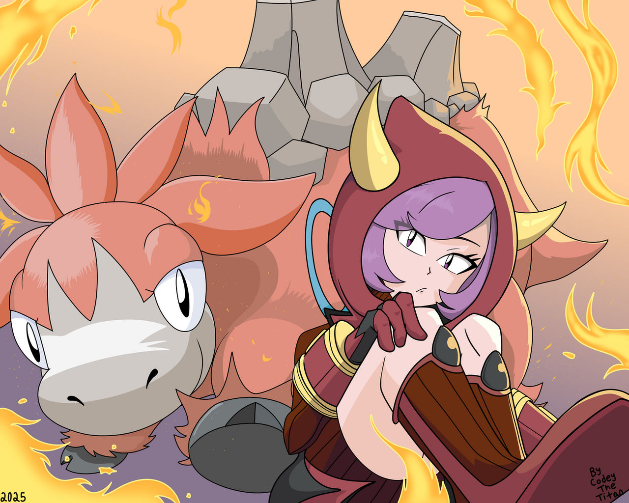 Courtney and Camerupt (Pokemon Day 2025)