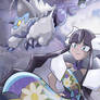 Elesa and Thundurus (Therian Forme)