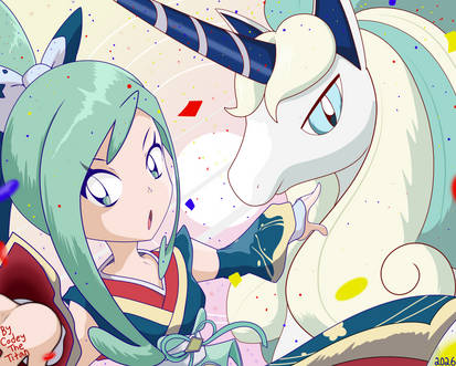 Lisia and Galarian Rapidash