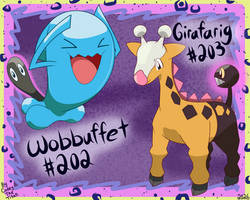 Wobbuffet and Girafarig